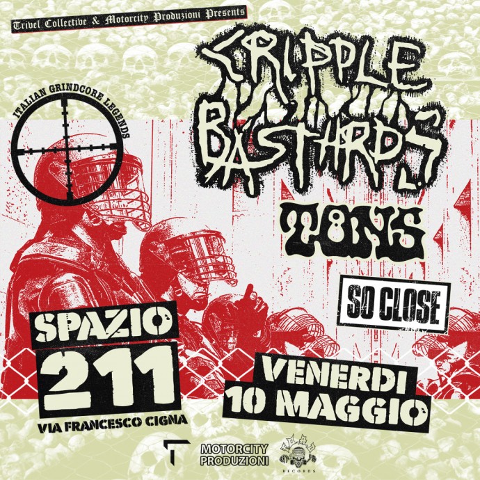 Cripple Bastards + Tons in concerto a Torino venerdì 10 maggio 2024
